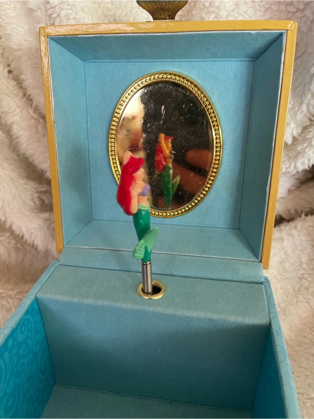 Disney Ariel Music Jewelry Box in Blue and Gold